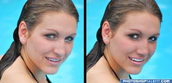 girl in pool